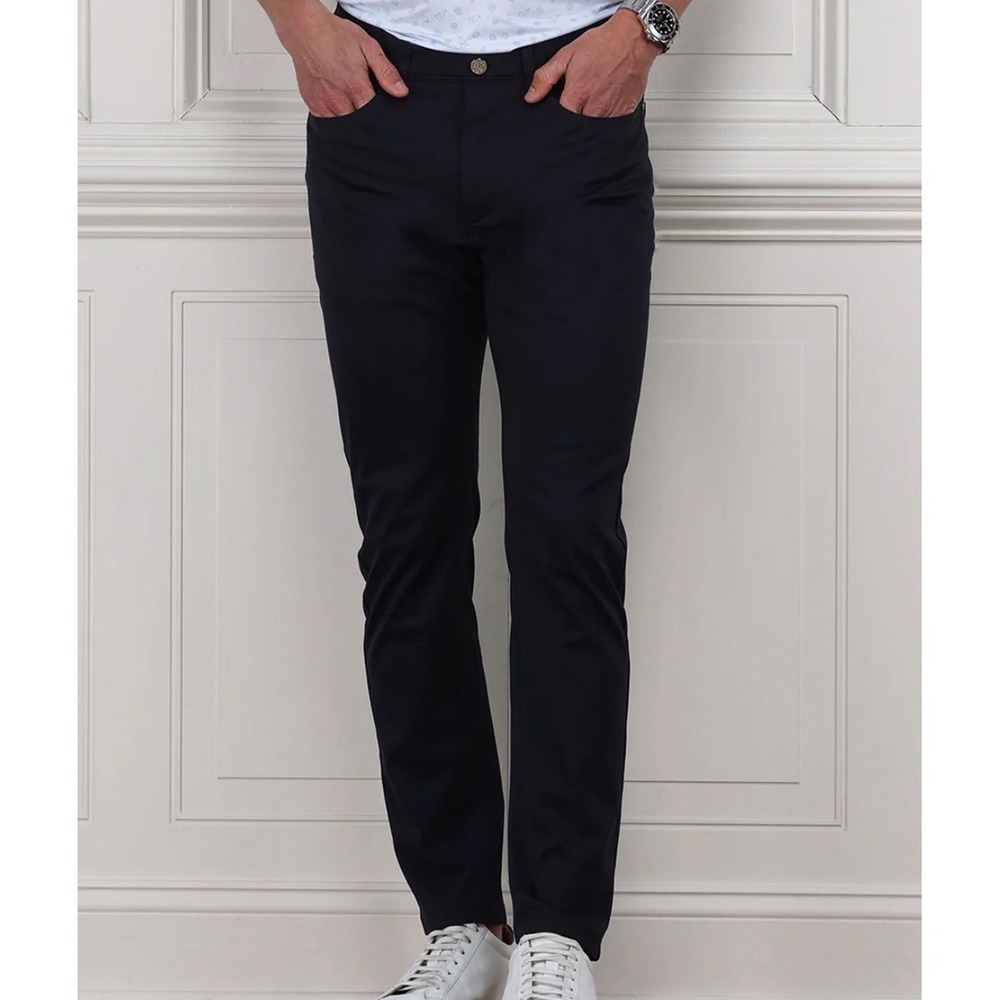 Collars & Co Mens Size 40x34 CEO Tech‎ Pull-On Pants Navy Blue Stretch NWT